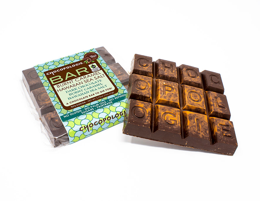 チョコボーイ Burnt Caramel Hawaiian Sea Salt Bar – Chocopologie