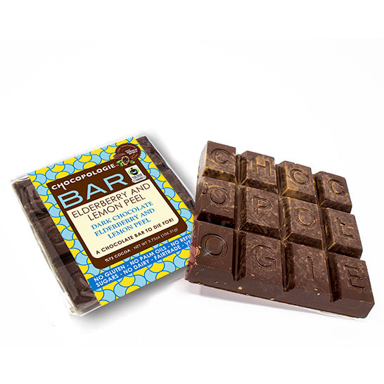 Elderberry and Lemon Peel Bar – Chocopologie
